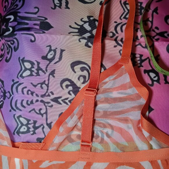 Auden Orange Zebra Bra - Picture 2 of 6